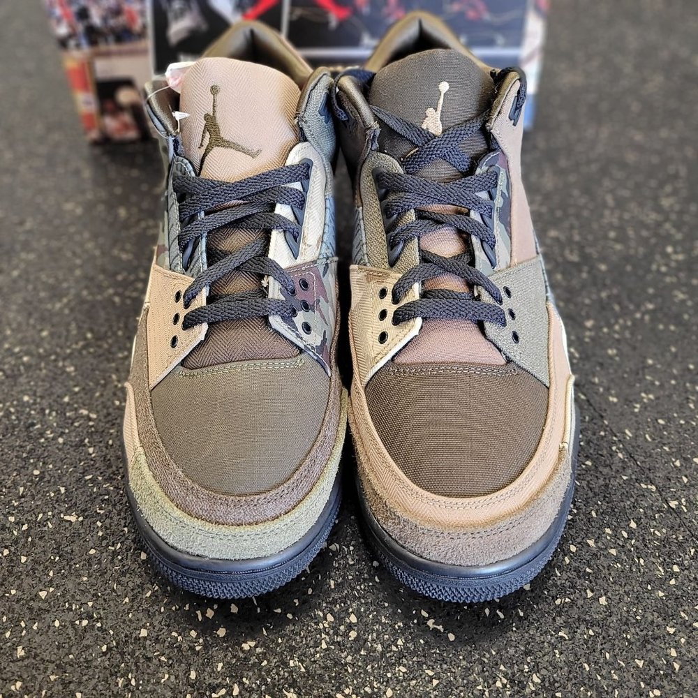 Nike Air Jordan 3 Retro SE Patchwork Camo Sneakers DO1830-200 Size 11.5 Mens - Picture 3 of 8